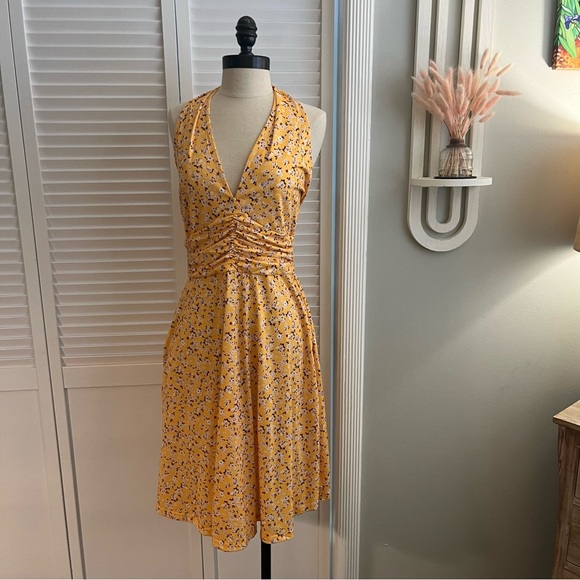 Soft, Flowy Halter Mini Dress - Picture 1 of 8